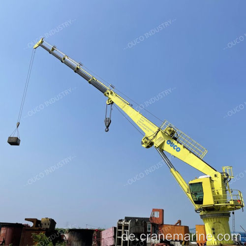 Marine Sockelkran 1.5T36,6m Hydraulikboom Marine Crane